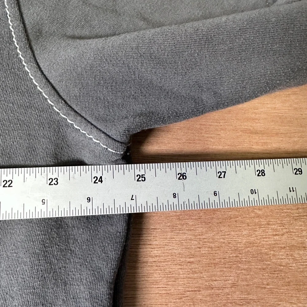 True Religion Mens Charcoal Gray Big T Stitch Buddha World Tour Zip Hoodie 2XL